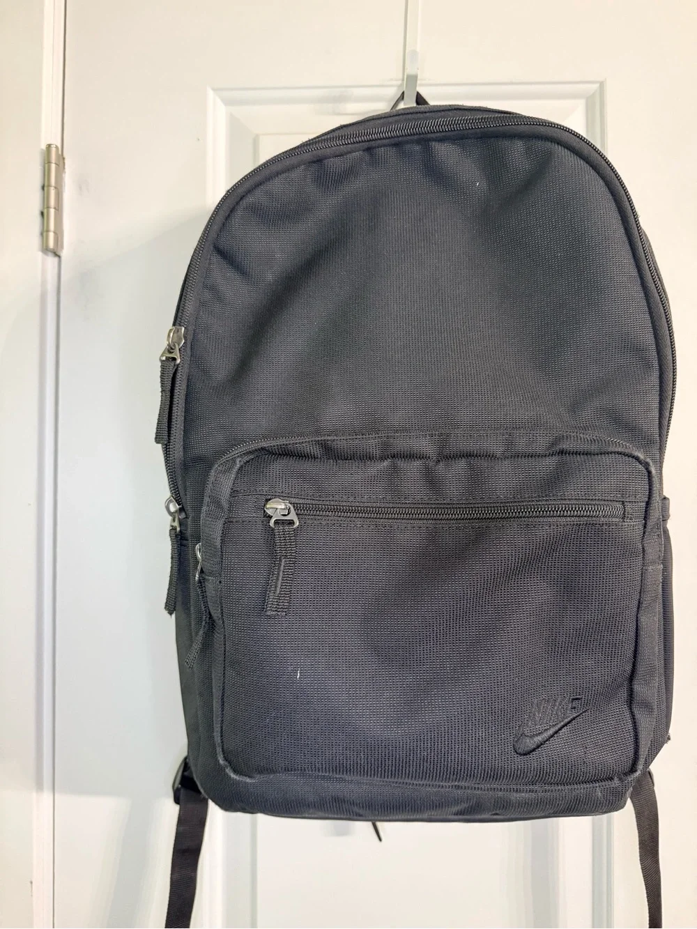Nike Black Backpack School Gym Travel Multiple Pockets